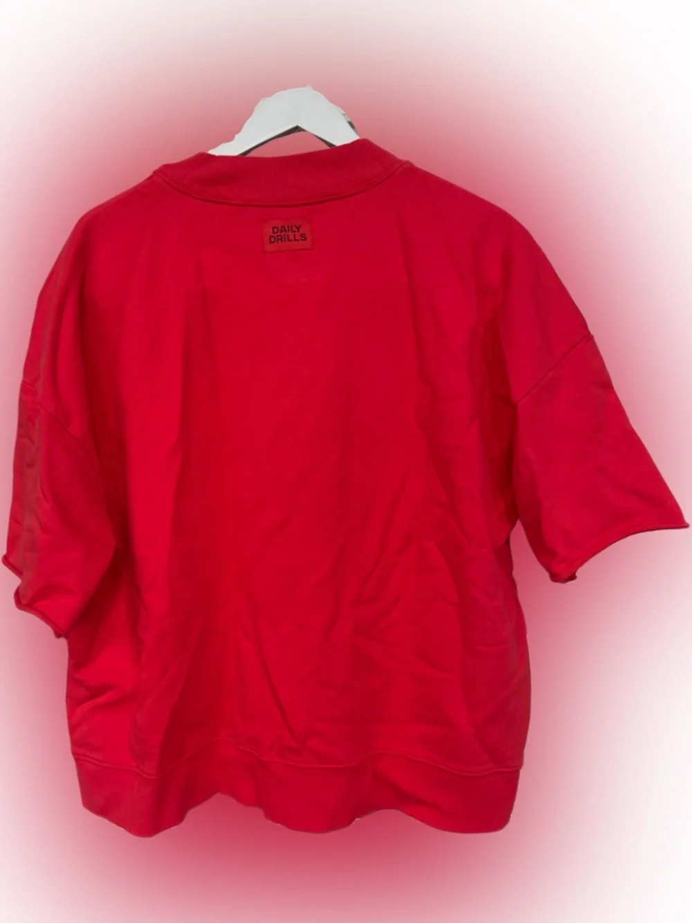 NWT Daily Drills “Heart + Bodega” Cropped Sleeve Vintage Crewneck - Picture 3 of 6